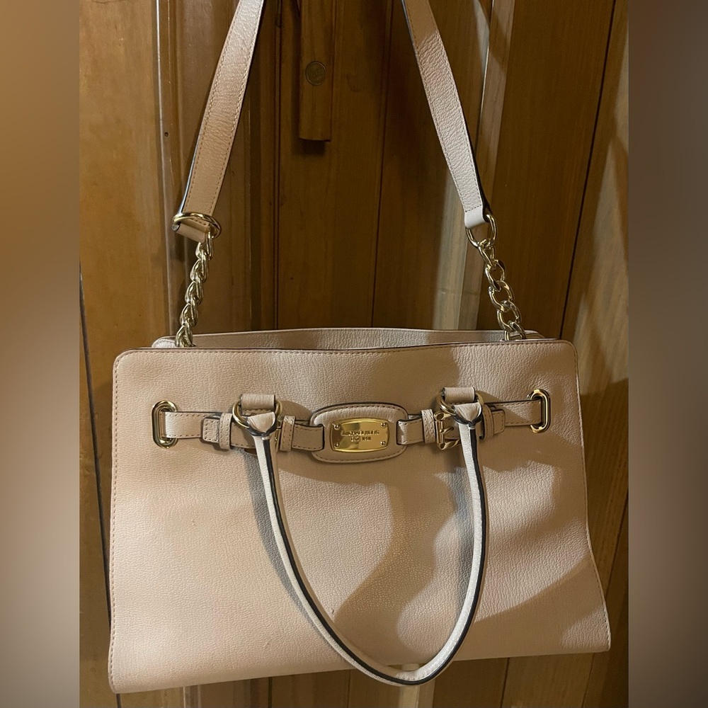 Michael Kors Blush Powder Gold Chain Purse